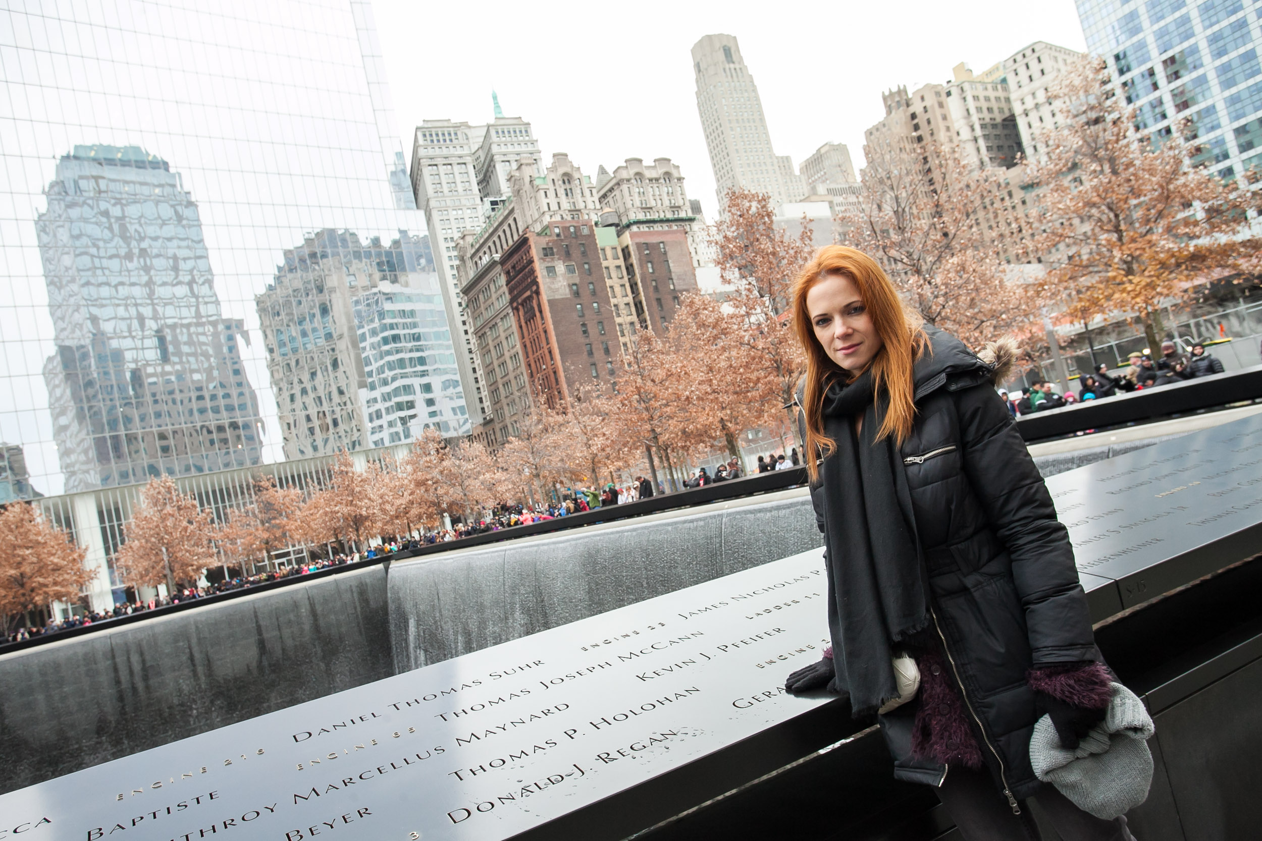 Popotnice so se ustavile tudi na točki Ground Zero  kjer sta nekoč stala dvojčka